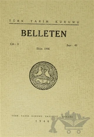 Belleten Sayı: 40 Cilt: 10 – Türk Tarih Kurumu Yayınları kitap kapağı