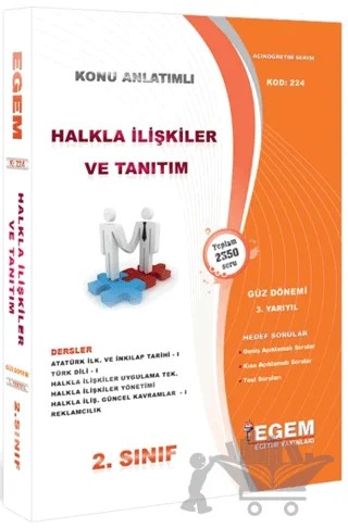 2. Sınıf 3. Yarıyıl Halkla İlişkiler ve Tanıtım Konu Anlatımlı Soru Bankası - Kod 224 – Kolektif – Egem Eğitim Yayınları kitap kapağı