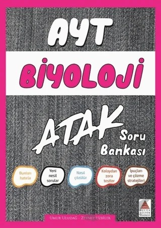 AYT Biyoloji Atak Soru Bankası – Umur Uludağ, Zeynep Uzbilek – Delta Kültür Yayınevi kitap kapağı