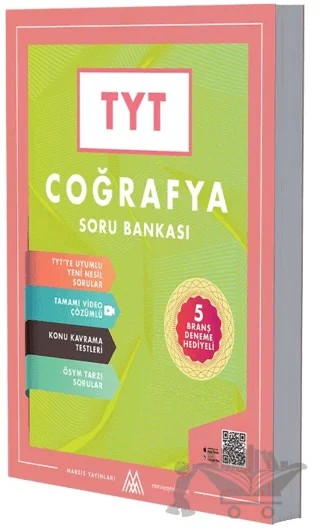 TYT Coğrafya Soru Bankası 5 Deneme Hediyeli-Video Çözümlü – Kolektif – Marsis Yayınları kitap kapağı