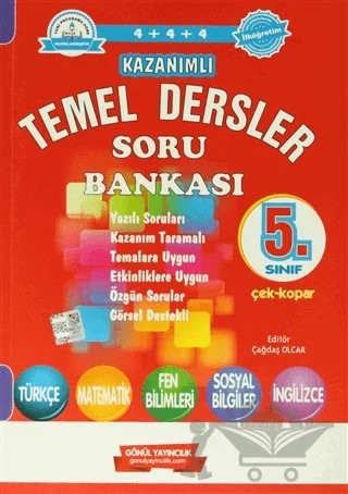 5. Sınıf Kazanımlı Temel Dersler Soru Bankası – Kolektif – Gönül Yayıncılık kitap kapağı