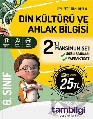 6. Sınıf Din Kültürü ve Ahlak Bilgisi 2'li Doping Set – Kolektif – Tambilgi Yayınları kitap kapağı