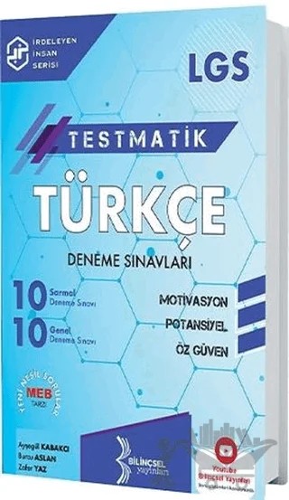 8. Sınıf LGS Testmatik Türkçe Deneme Sınavları – Kolektif – Bilinçsel Yayınları kitap kapağı