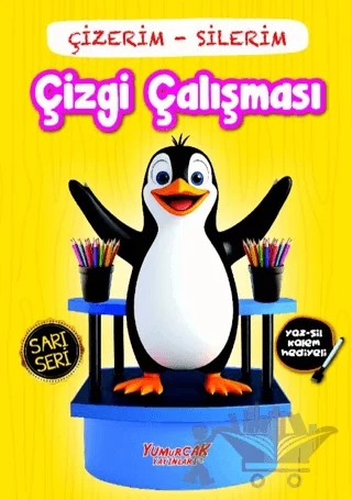 Çizerim Silerim – Çizgi Çalışması – Kolektif – Yumurcak Yayınları kitap kapağı