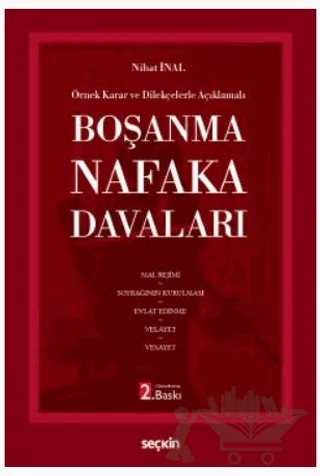 Boşanma ve Nafaka Davaları – Nihat İnal – Seçkin Yayıncılık kitap kapağı