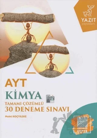 YKS AYT Kimya Tamamı Çözümlü 30 Deneme Sınavı – Mehti Koçyıldız – Yazıt Yayıncılık kitap kapağı