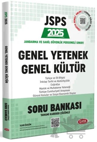 JSPS Genel Yetenek - Genel Kültür Soru Bankası - Karekod Çözümlü – Kollektif – Data Yayınları kitap kapağı
