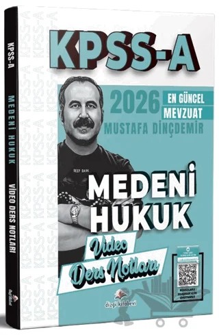 2026 KPSS A Medeni Hukuk Video Ders Notları – Mustafa Dinçdemir – Dizgi Kitap kitap kapağı