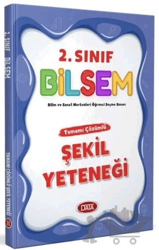 2. Sınıf Bilsem Tamamı Çözümlü Şekil Yeteneği – Kolektif – Data Yayınları kitap kapağı