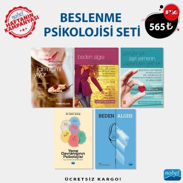 BESLENME PSİKOLOJİSİ SETİ – Koray Akkuş Andrea Wachter Julia V. Taylor Tammy Nelson Arzu Aydın, Asya Çetin, Aynur Bütün Ayhan, Aysel Köksal Akyol, Ayşe Balcı Karaboğa, Binnaz Kıran, Damla Pektaş, Dilara Keklik, Duygu Gür, Emin Demir, Emine Saraç, Evşen Nazik, Figen Gürsoy, Haktan Demircioğlu, Hatice Güdül Öz, Hazel Sıla Menteş – Haftanın Kampanyası kitap kapağı
