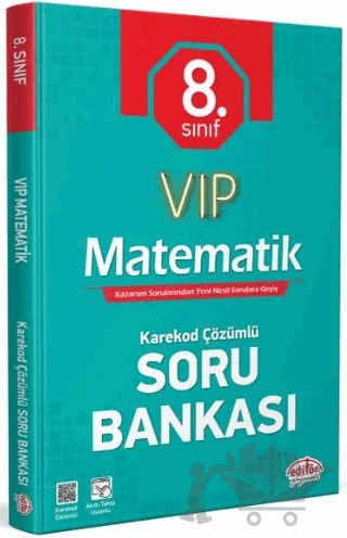 8. Sınıf VIP Matematik Soru Bankası – Kolektif – Editör Yayınevi kitap kapağı