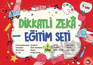 Dikkatli Zeka Eğitim Seti 2. Kitap - 5 Yaş – Neşe Duran – Beyaz Balina Yayınları kitap kapağı