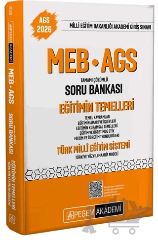 2026 MEB-AGS Eğitimin Temelleri Soru Bankası – Kolektif – Pegem Akademi Yayıncılık kitap kapağı