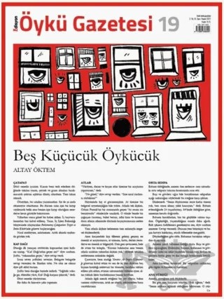 Öykü Gazetesi Sayı: 19 – Edisyon Öykü Gazetesi kitap kapağı