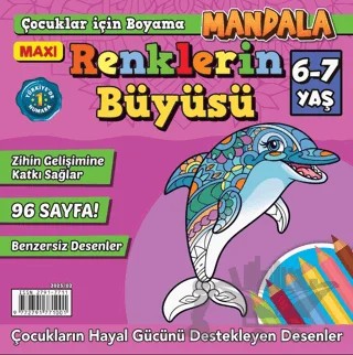 Maxi Renklerin Dünyası Mandala 6-7 Yaş 2023 – Maxi Yayıncılık kitap kapağı