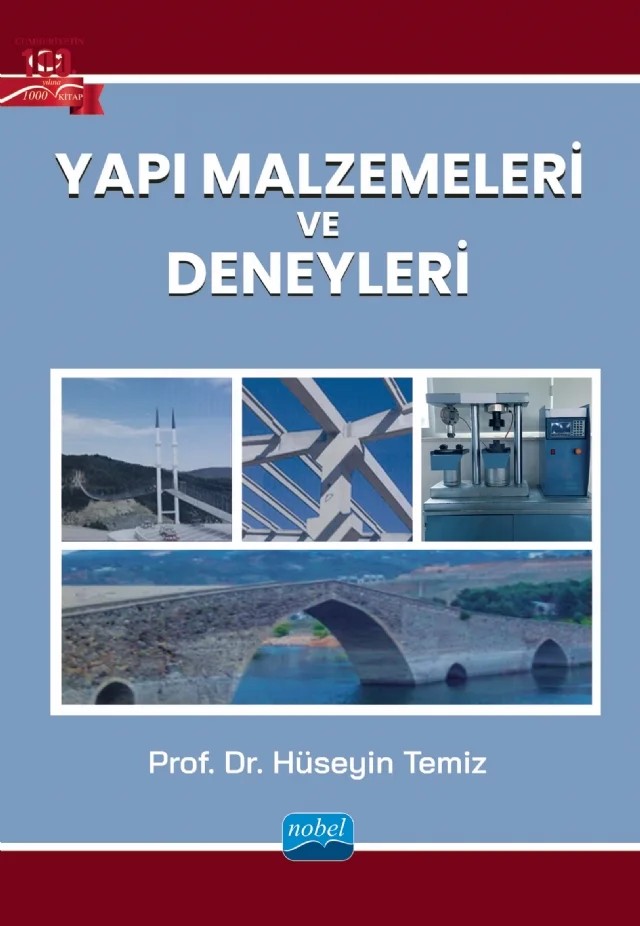 Yapı Malzemeleri ve Deneyleri – Hüseyin Temiz – Nobel Akademik Yayıncılık kitap kapağı