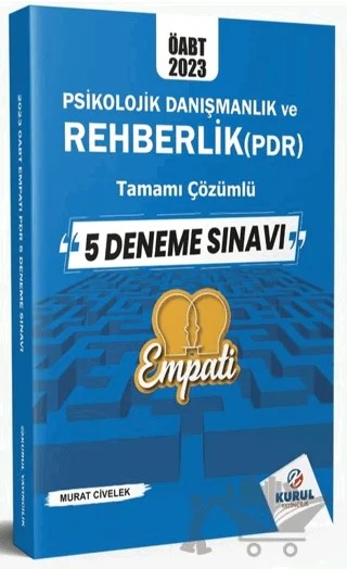 2023 ÖABT Empati Psikolojik Danışmanlık ve Rehberlik Çözümlü 5 Deneme Sınavı – Murat Civelek – Kurul Yayıncılık kitap kapağı