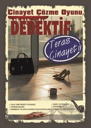 Cinayet Çözme Oyunu Dedektif - Teras Cinayeti – Kollektif – MT Dedektiflik kitap kapağı