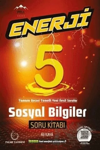 Palme 5. Sınıf Enerji Sosyal Bilgiler Soru Kitabı – Ali Kaya – Palme Yayınları kitap kapağı