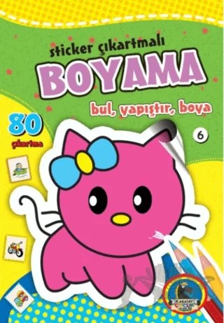 Sticker Çıkartmalı Boyama 6 – Kolektif – Karatay Çocuk kitap kapağı