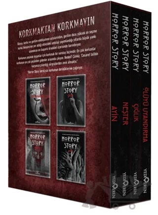 Horror Story Kutulu 4 Kitap Set – Kolektif – Yediveren Yayınları kitap kapağı