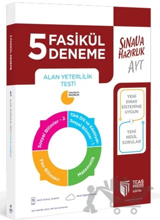 AYT 5 Fasikül Deneme – Kolektif – Teas Press kitap kapağı