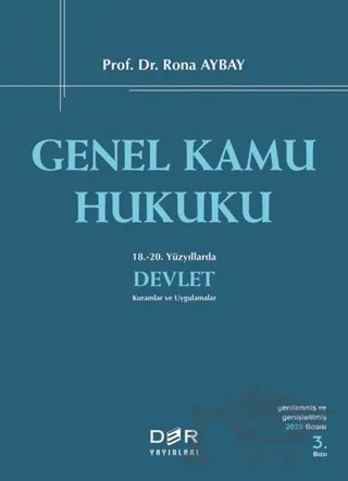 Genel Kamu Hukuku – Rona Aybay – Der Yayınları kitap kapağı