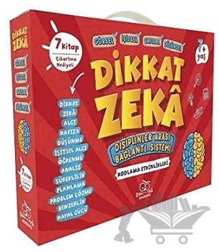 Dikkat Zeka 1. Sınıf Seti - 7 Yaş (7 Kitap Takım) – Mehmet Türkdoğan, Savaş Özdemir – Dikkat ve Zeka Akademisi Yayınları kitap kapağı