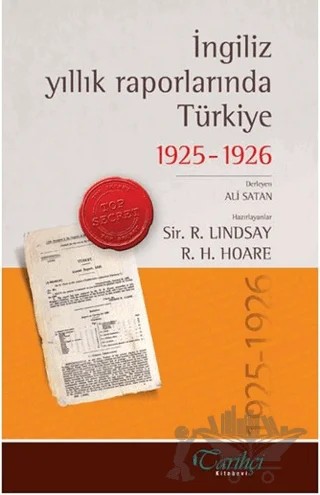 İngiliz Yıllık Raporlarında Türkiye – Derleme – Tarihçi Kitabevi kitap kapağı