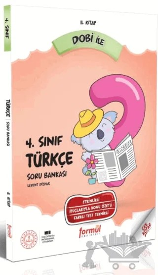 DOBİ 4. Sınıf Türkçe Soru Bankası – Levent Dizdar – Formül Yayınları kitap kapağı