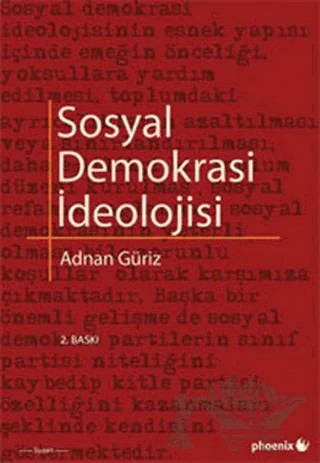 Sosyal Demokrasi İdeolojisi – Adnan Güriz – Phoenix Yayınevi kitap kapağı