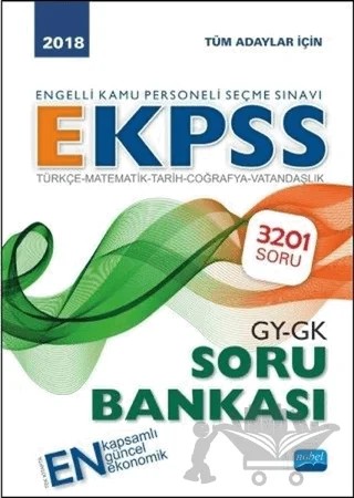 2018 Engelli Kamu Personeli Seçme Sınavı- EKPSS Soru Bankası – Kolektif – Nobel Sınav Yayınları kitap kapağı