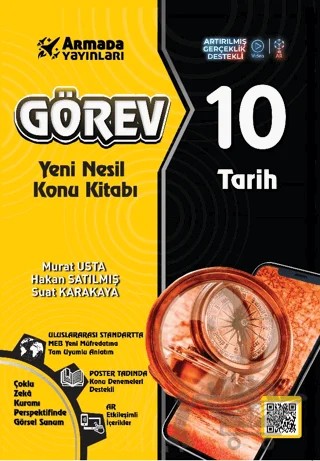 Görev 10 Tarih Yeni Nesil Konu Kitabı – Murat Usta, Hakan Satılmış, Suat Karakaya – Armada Yayınları kitap kapağı