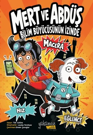 Mert ve Abdüş Bilim Büyücüsünün İzinde – Tim Collins – Yakamoz Yayınevi kitap kapağı