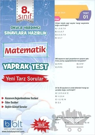 8. Sınıf Matematik Yaprak Test – Kolektif – Bulut Eğitim ve Kültür Yayınları kitap kapağı