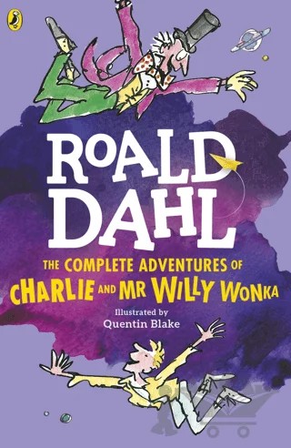The Complate Adventures of Charlie and Mr Willy Wonka – Roald Dahl – Puffin Books kitap kapağı