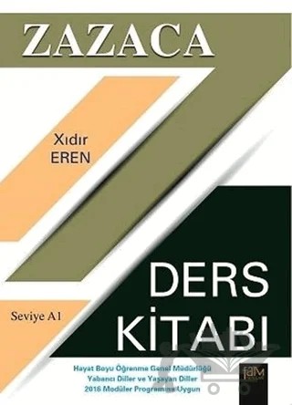 A1 Seviye Zazaca Ders Kitabı – Hıdır Eren – Fam Yayınları kitap kapağı