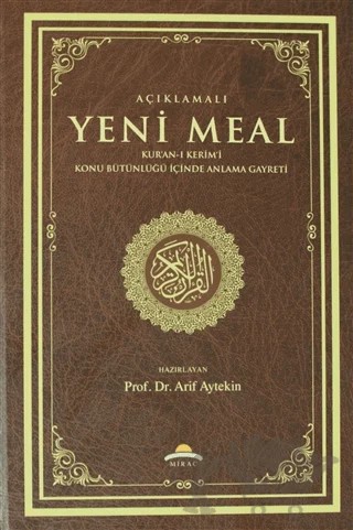 Açıklamalı Yeni Meal – Arif Aytekin – Mirac Yayınları kitap kapağı