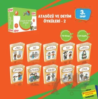 Atasözü ve Deyim Öyküleri - 2 (10 Kitap + Değerlendirme Testi) – Kolektif – Kitap Kulübü Çocuk Yayınları kitap kapağı