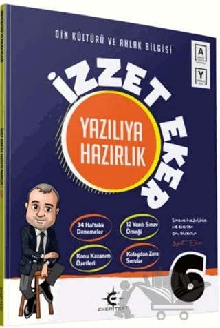 6. Sınıf Din Kültürü ve Ahlak Bilgisi - Yazılıya Hazırlık – Kolektif – Eker Test Yayınları kitap kapağı