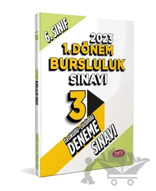 6. Sınıf Bursluluk Sınavı Tamamı Çözümlü 3 Fasikül Deneme Sınavı – Turgut Meşe – Data Yayınları kitap kapağı