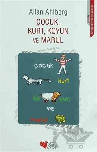 Çocuk, Kurt, Koyun ve Marul – Allan Ahlberg – Can Çocuk Yayınları kitap kapağı