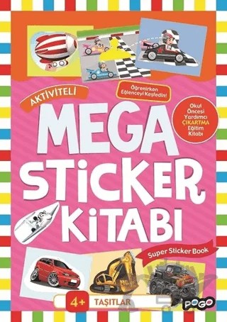 Mega Sticker - Taşıtlar – Kolektif – Pogo Çocuk kitap kapağı