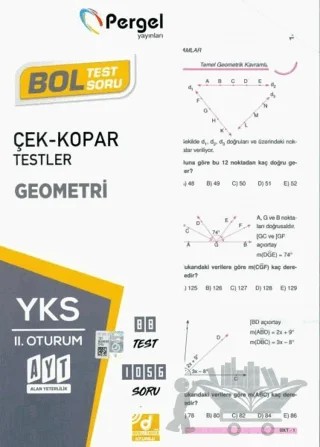 AYT Geometri Yaprak Test – Kolektif – Pergel Yayınları kitap kapağı