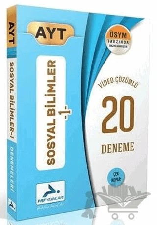 AYT Sosyal Bilimler-1 Video Çözümlü 20 Deneme – Kolektif – Paraf Yayınları kitap kapağı