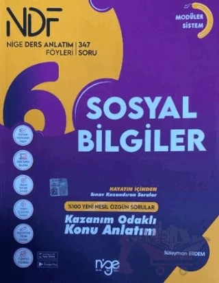 6. Sınıf Sosyal Bilgiler Konu Anlatımlı – Süleyman Erdem – Startfen Yayınları kitap kapağı
