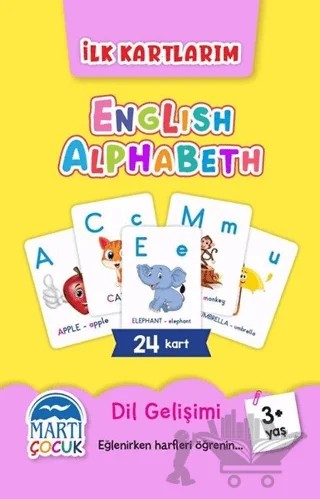 English Alphabeth - İlk Kartlarım – Kolektif – Martı Çocuk Yayınları kitap kapağı