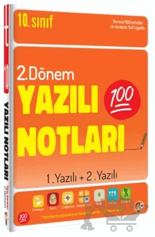 10. Sınıf Yazılı Notları 2. Dönem 1. Yazılı ve 2. Yazılı – Kolektif – Tonguç Akademi kitap kapağı