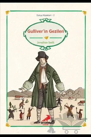 Güliver'in Gezileri – Jonathan Swift – Erdem Çocuk kitap kapağı