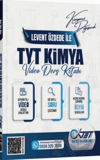 TYT Kimya Video Ders Kitabı – Levent Özdede – Oktet Yayınları kitap kapağı